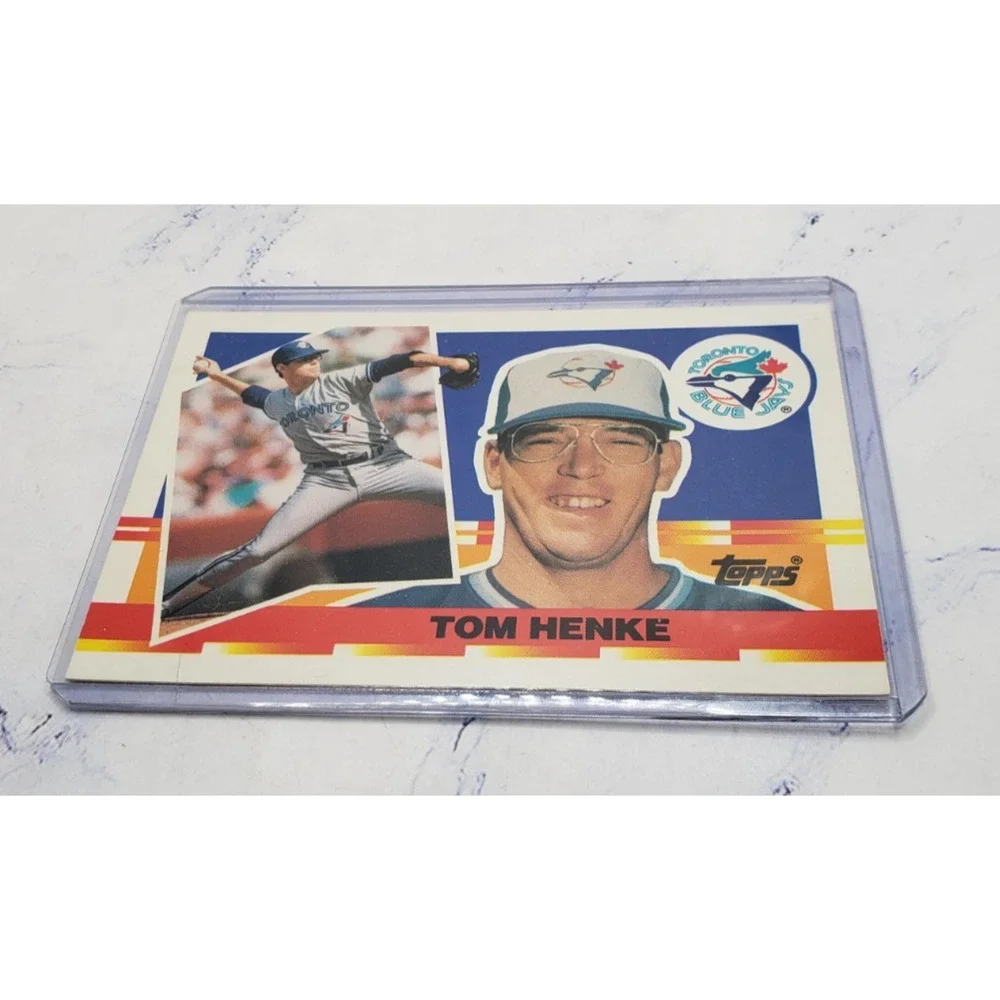 1990 Topps Big Tom Henke #101 Toronto Blue Jays - Picture 3 of 4